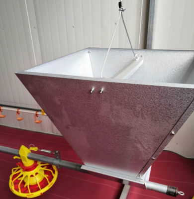 Πτηνοτροφία Automatic Chicken Feeding Pan System Γραμμή διατροφής για κοτόπουλα κρεατοπαραγωγής