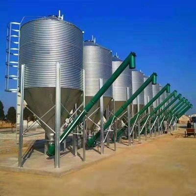 Κάδοι αποθήκευσης σιτηρών πουλερικών HX Steel Agricultural Feed Dins