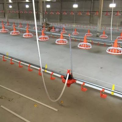 Μηχάνημα Πτηνοτροφικής Πτηνοτροφίας κρεατοπαραγωγής Σύστημα τροφοδοσίας τηγανιού από γαλβανισμένο χάλυβα Dia45mm